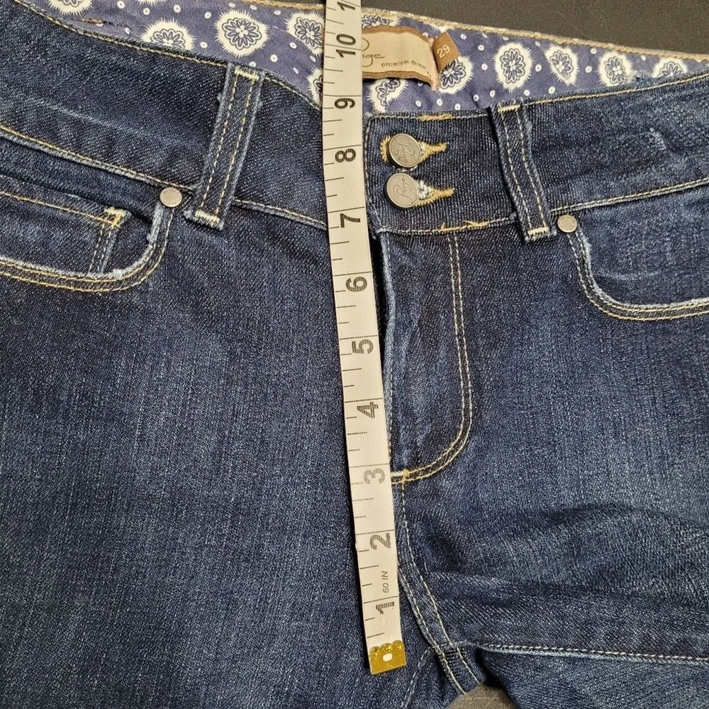 Paige Hidden Hills Bootcut Western Premium Blue Denim Jeans Size 29‎